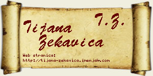 Tijana Zekavica vizit kartica